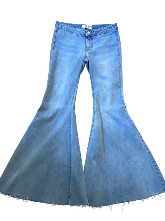 Denim - Free People We The Free Just Float On Ultra Wide Bell Bottom Flare Jeans Size 25
